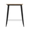 Flash Furniture 31.5 SQ Bar Top Table Brown Poly Top/Black Frame JJ-T14619H-80-BRBK-GG - alternate 8